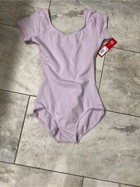 Capezio Lavender Short Sleeve Dance Leotard